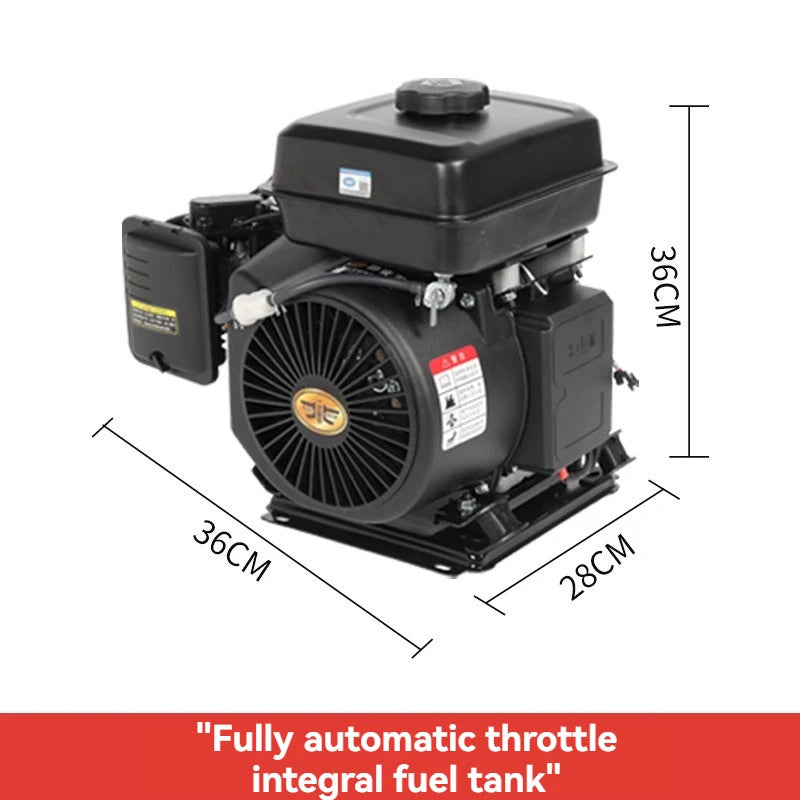 Intelligent variable frequency electric vehicle Automaticgasoline generatorrange extender generator 48v60v72v electric tricycl
