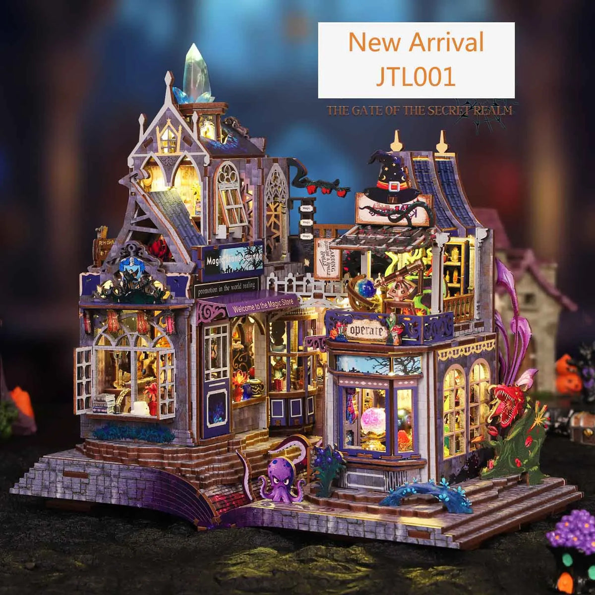 New DIY Doll House Wooden Miniature Kit Furniture Litht Dollhouse Furniture Set Handmade Model Assembly Toys Case Birthday Gifts