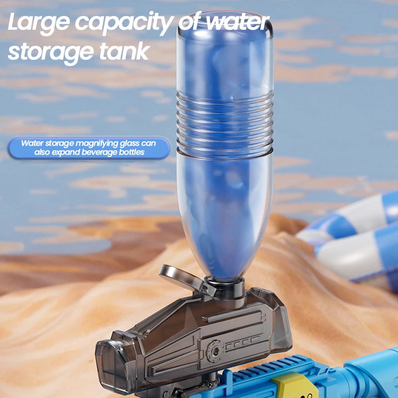 High Pressure Electric Water Gun Automatic Water Soaker Guns Large Capacity Games High-Tech Water Gun Toys for Kids Summer Toy