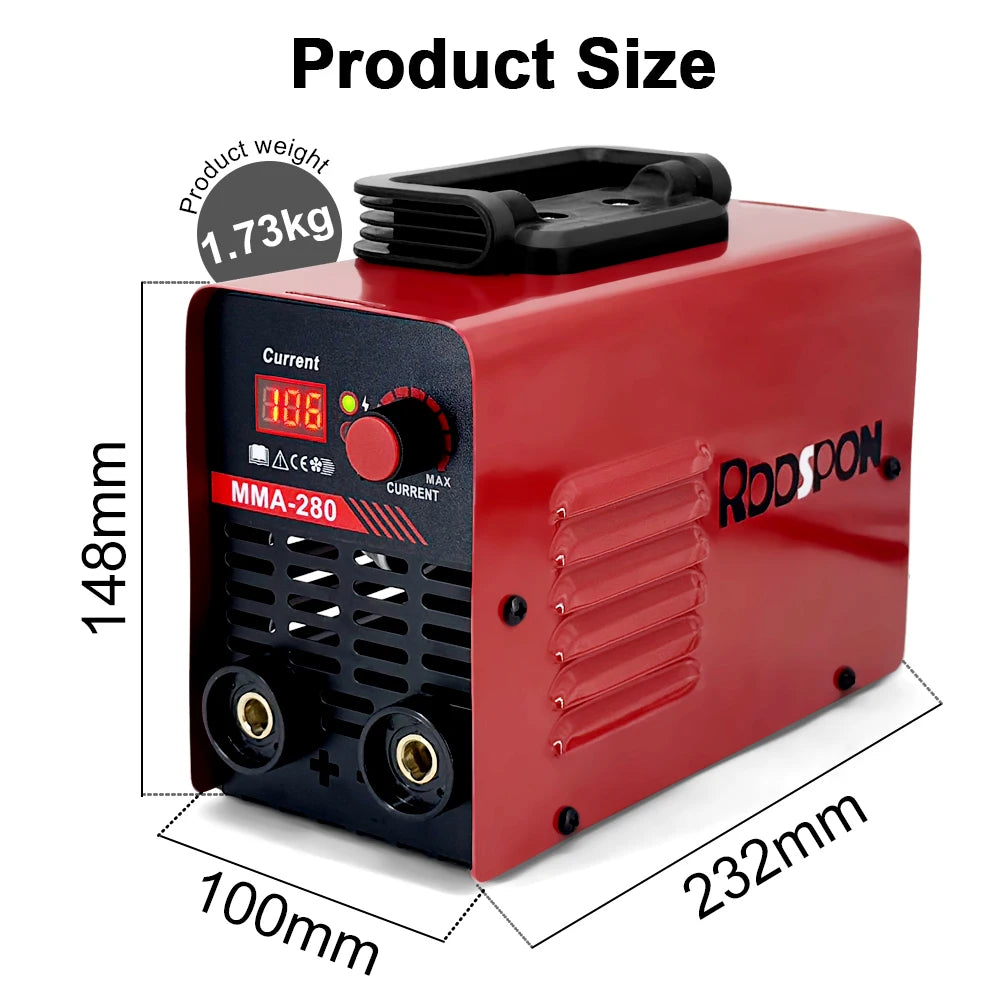 MMA ARC Welding Machines ARC Current Adjustable LED Digital Display Electric Welding Equipment Car Repairing Tools for Household