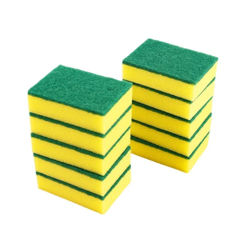 10-60Pcs Highly Absorbent Double-sided Sponges Nano Emery Magic Clean Pot Rust Stains Sponge Cleaning Brush Car Detailing Tools