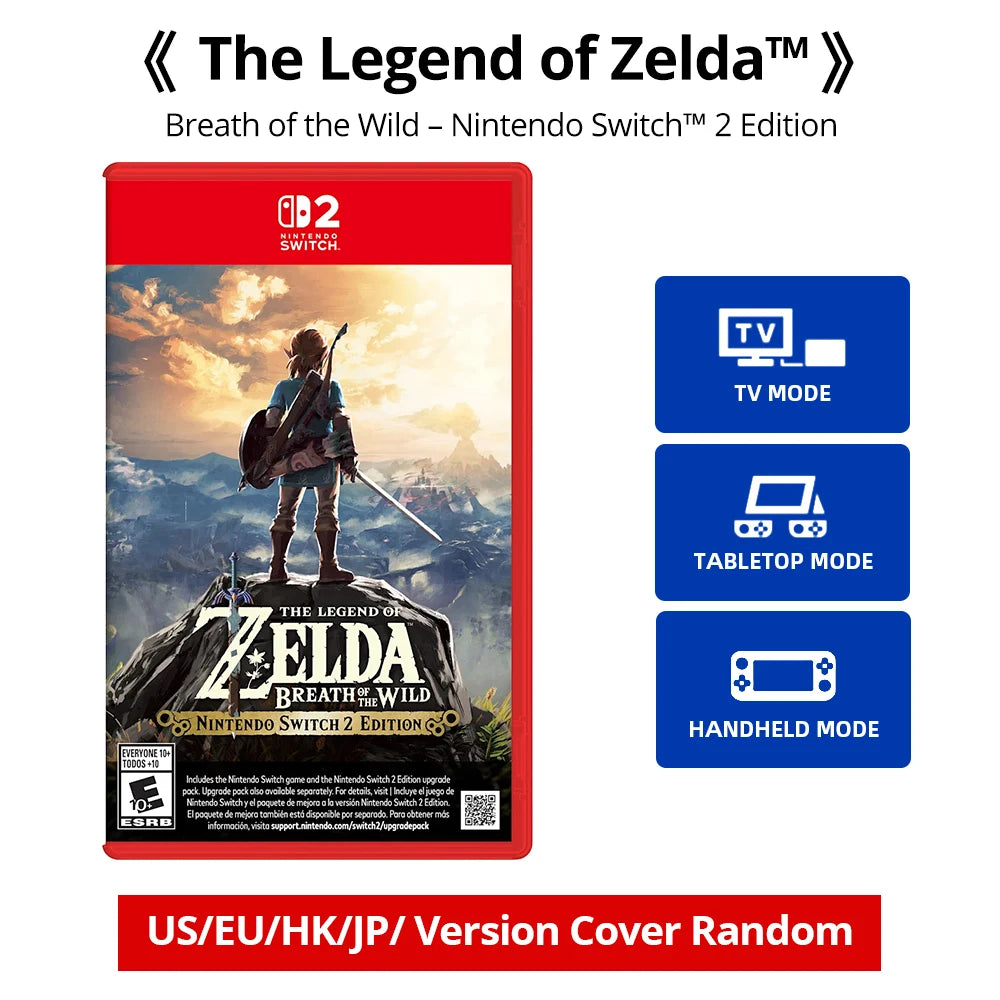 Nintendo Switch 2 Game Deals - The Legend of Zelda: Breath of the Wild -  Games Adventure Action and RPG Genre Switch 2 Edition