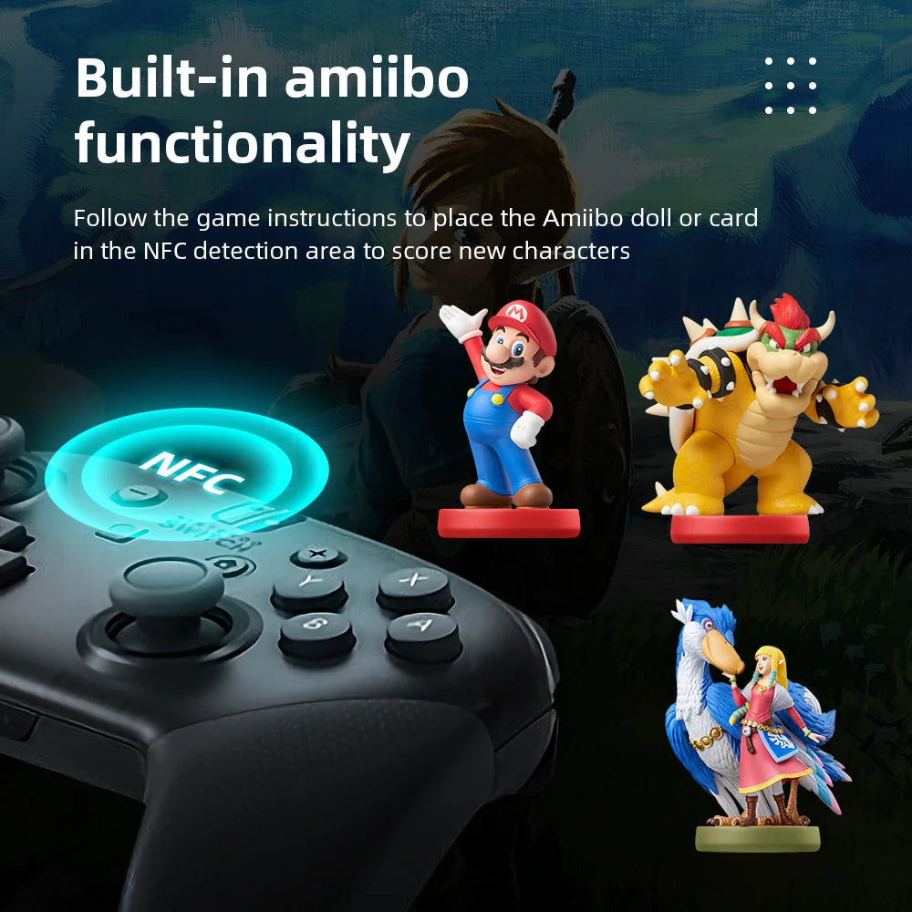 Nintendo Switch Pro Controller Bluetooth 3.0 and Build in NFC Wireless Game Controller motion controls HD rumble Amiibo