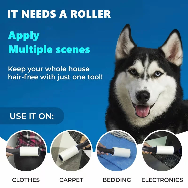 Lint Roller for Pet Hair, Extra Sticky Portable Lint Remover, Lint Roller Clothes, Remover Cats Dog Hair, Lint Roller Pet Hair