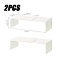 1/2pcs Kitchen Stretchable Cabinet Shelf Cupboard Separated Storage Rack Countertop Organizer Spice Organizer Shelf Save Space