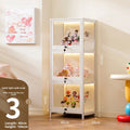 Display Cabinet with Lamp and Lock, Household Living Room Figure Display Cabinet, Multi-Layer Blind Box Storage Cabinet