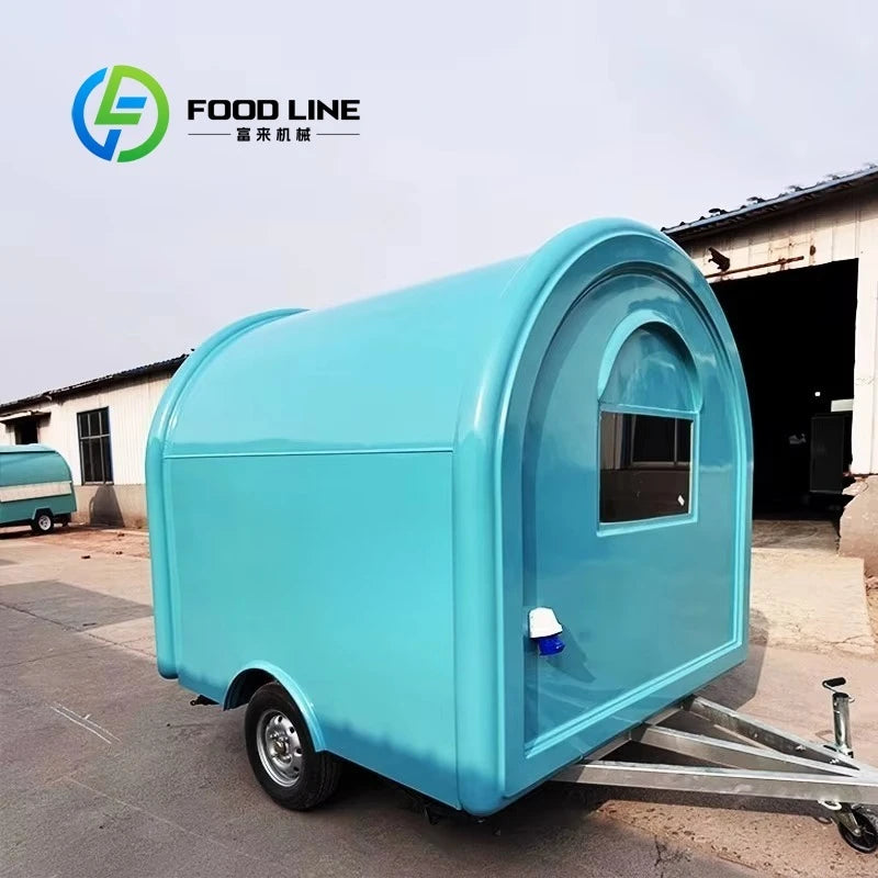 Customized Fully Equipped Mobile Food Trailer Mobile Kitchen Fast Food Cart Street Dining Restaurant Kiosk