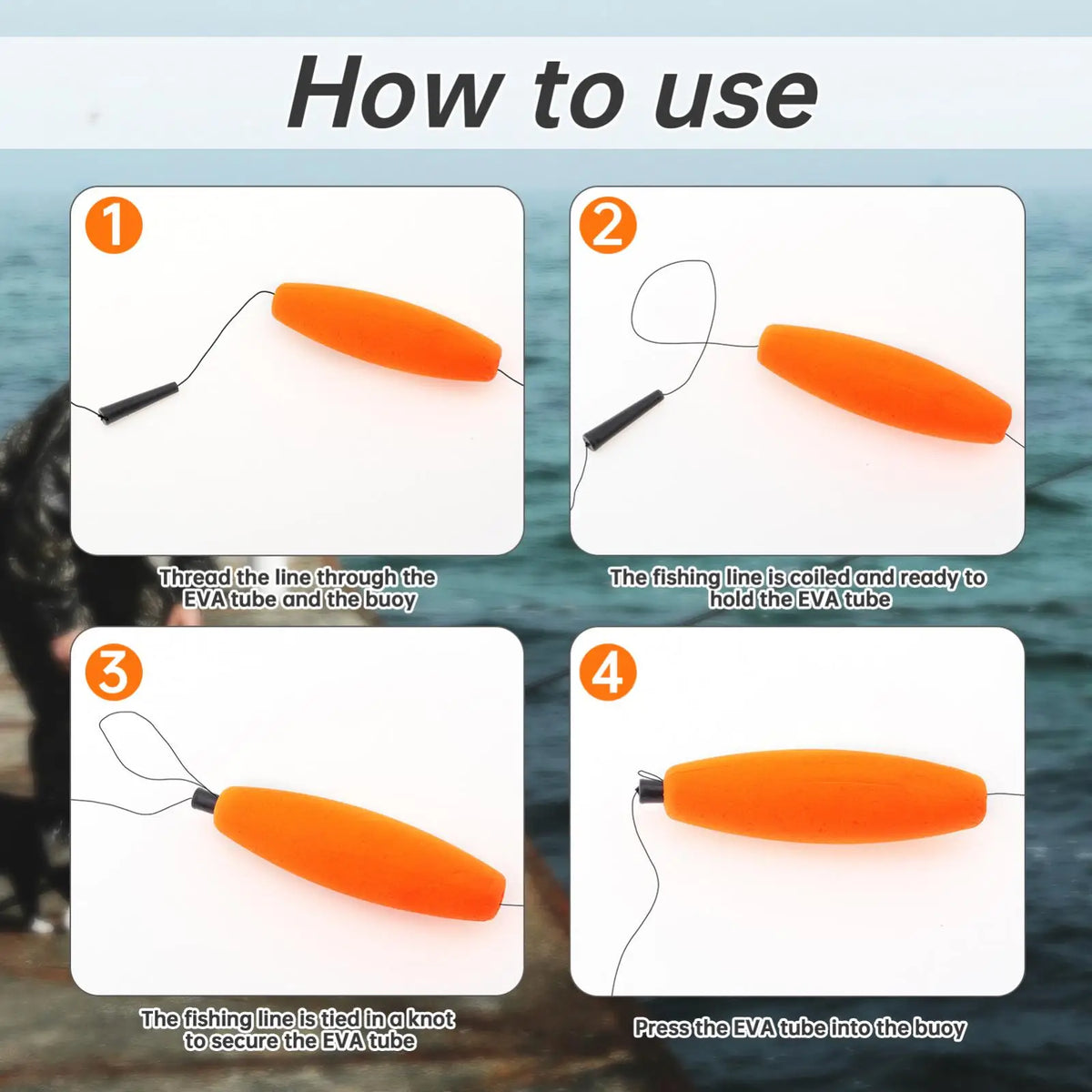 Colorful Hard Foam Fishing Bobber Float for Catfish, Strong Buoyancy Fishing Peg Floats 4 Colors for Optional