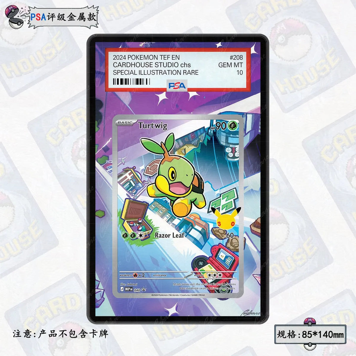 Pkm 30Th Anniversary Collection Card Storage Box Display Rack Acrylic Psa Display Case for Mega Dragalge Floette Xerneas Tcg