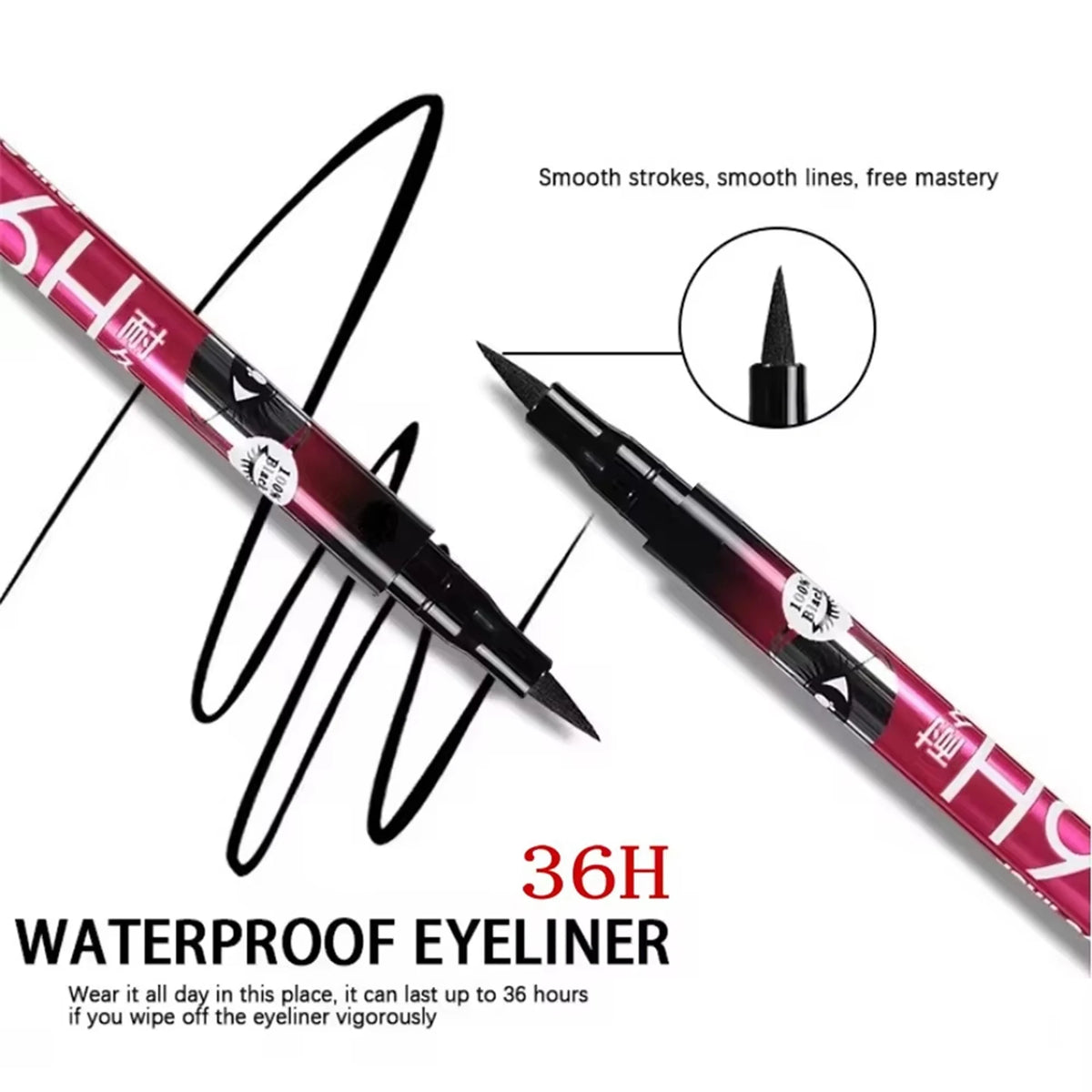 1/5/12PCS Black Liquid Eyeliner Set Waterproof Quick Dry Ultra Fine Smooth Eye Liner Pencil Pen Makeup Cosmetic Beauty Tools