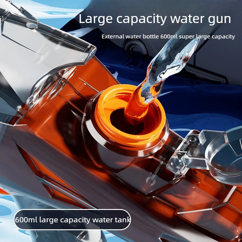 Shark Electric Water Gun Automatic Continuous Firing Squirt Gun  Large Capacity Long Range Shooting Watergun Beach Outdoor Toy