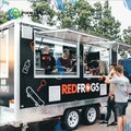 Customized Fully Equipped Ice Cream Food Truck Mobile Square Trailer with Full Kitchen for Hotdogs Candy Taco Pizza