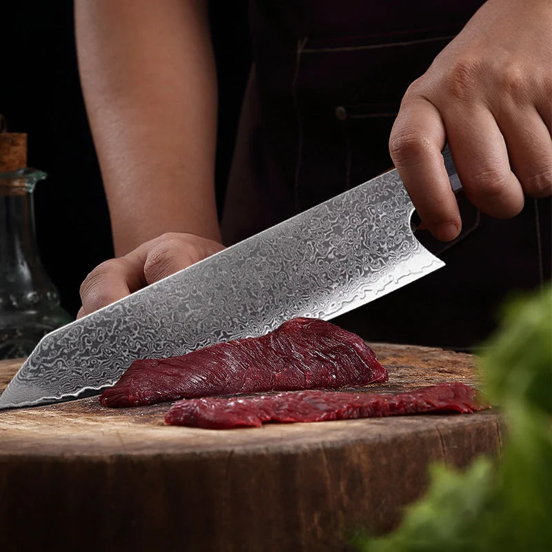 professional Japanese kitchen knife Set VG10 Core Damascus steel 67-layer chef's multi-purpose knives G10 Handle Cooking Tools