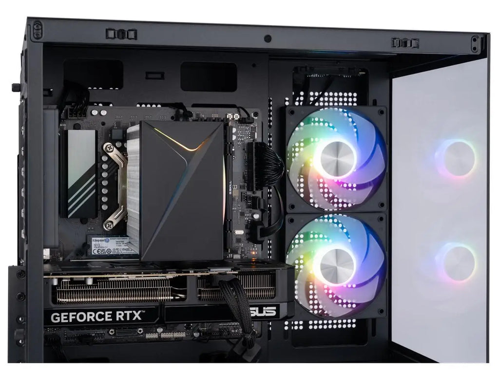 ABS Flux II Aqua Prebuilt Gaming PC - Windows 11 - Intel Core i7-14700F - GeForce RTX 5070 12GB - DLSS 4 - 32GB DDR5 - 1TB NVMe SSD