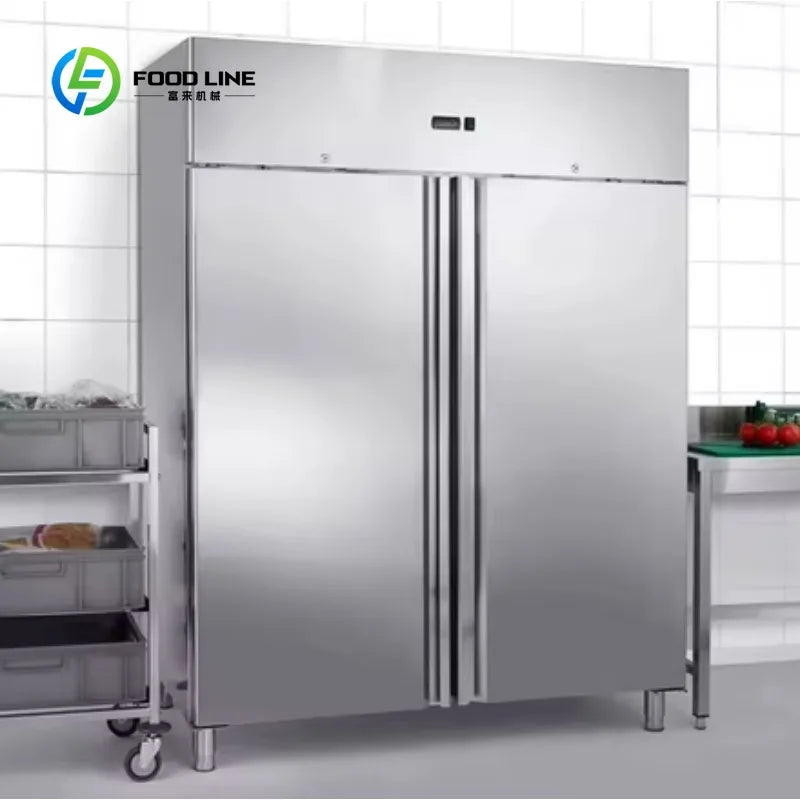 Commercial Refrigerator for Restaurant Kitchen Stainless Steel Fridge Freezer Refrigeration Equipment for Catering Business