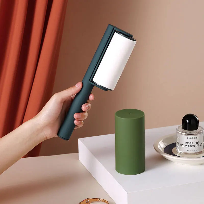 Reusable Lint Sticky Roller Works Great On Pet Dog Cat Hair, Clothing, Furniture Household Cleaning And More Dust Remover
