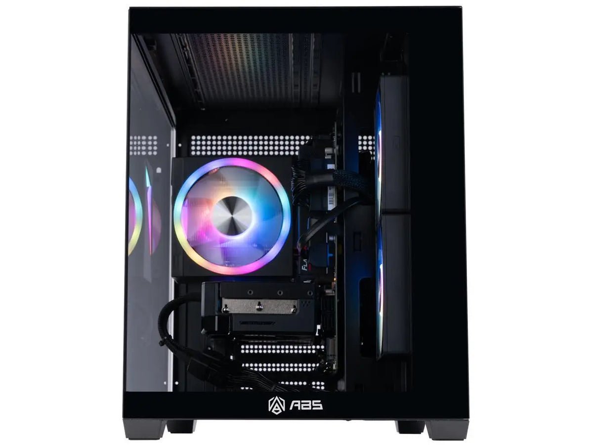 ABS Flux II Aqua Prebuilt Gaming PC - Windows 11 - Intel Core i7-14700F - GeForce RTX 5070 12GB - DLSS 4 - 32GB DDR5 - 1TB NVMe SSD