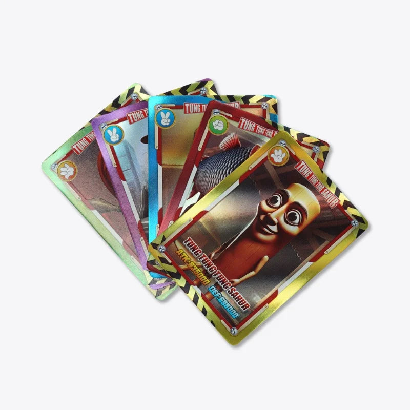 Italian Brainrot Trading Cards Tung Tung Tung Sahur Tralalero Tralala Collection Card Game Collectible Cards Toy Christmas Gifts