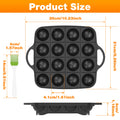 Takoyaki Pan 16 Hole Octopus Ball Maker Cooking Plate for Gas Stove Authentic Osaka Street Food Cooker Takoyaki Maker for Baking
