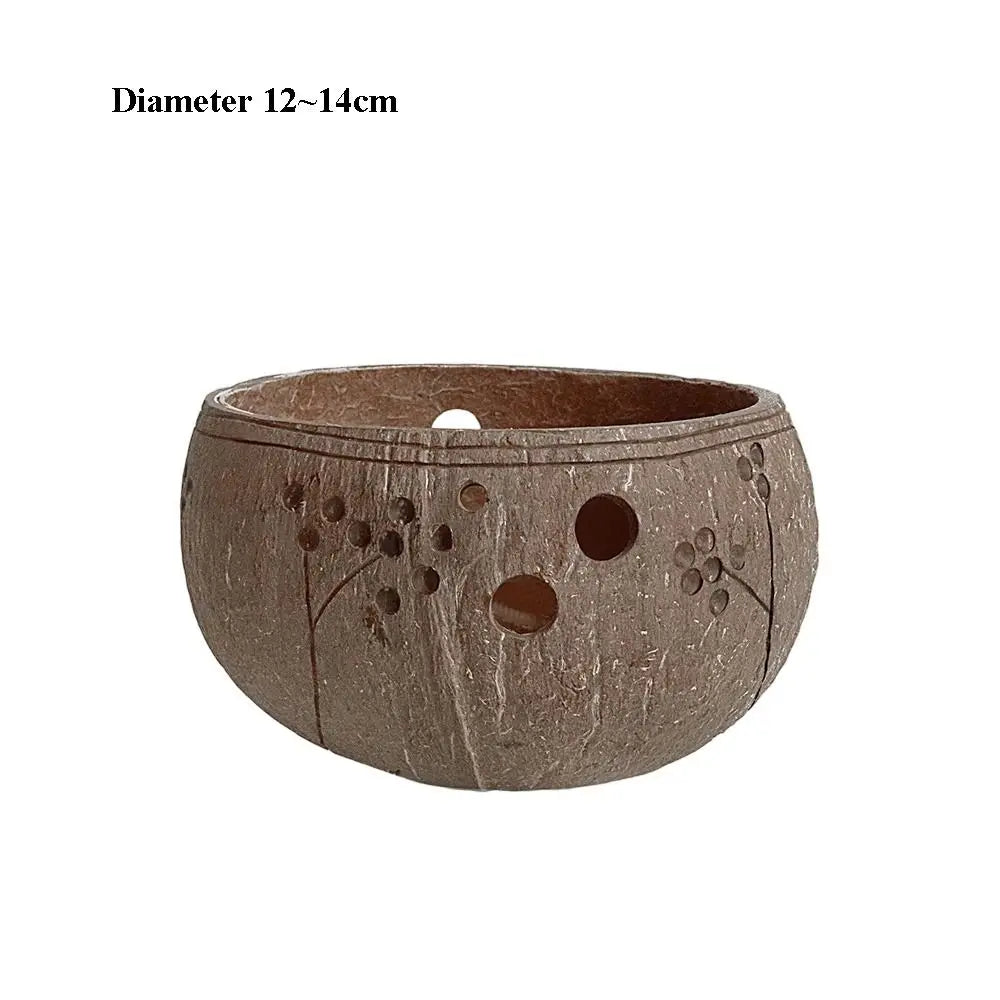 High Quality Handmade Natural Coconut Bowl Geometric Shape 10 Styles Drinking Cup Kitchen Tableware For Acoustic Folk Guitar