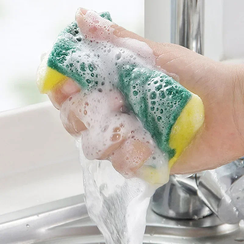 10-60Pcs Highly Absorbent Double-sided Sponges Nano Emery Magic Clean Pot Rust Stains Sponge Cleaning Brush Car Detailing Tools