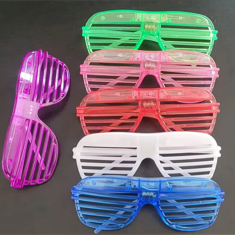5-50 PCS 3 Modes LED Glasses Glow In The Dark Party Neon Luminous Glasses  Birthday Wedding LED Party Supplies