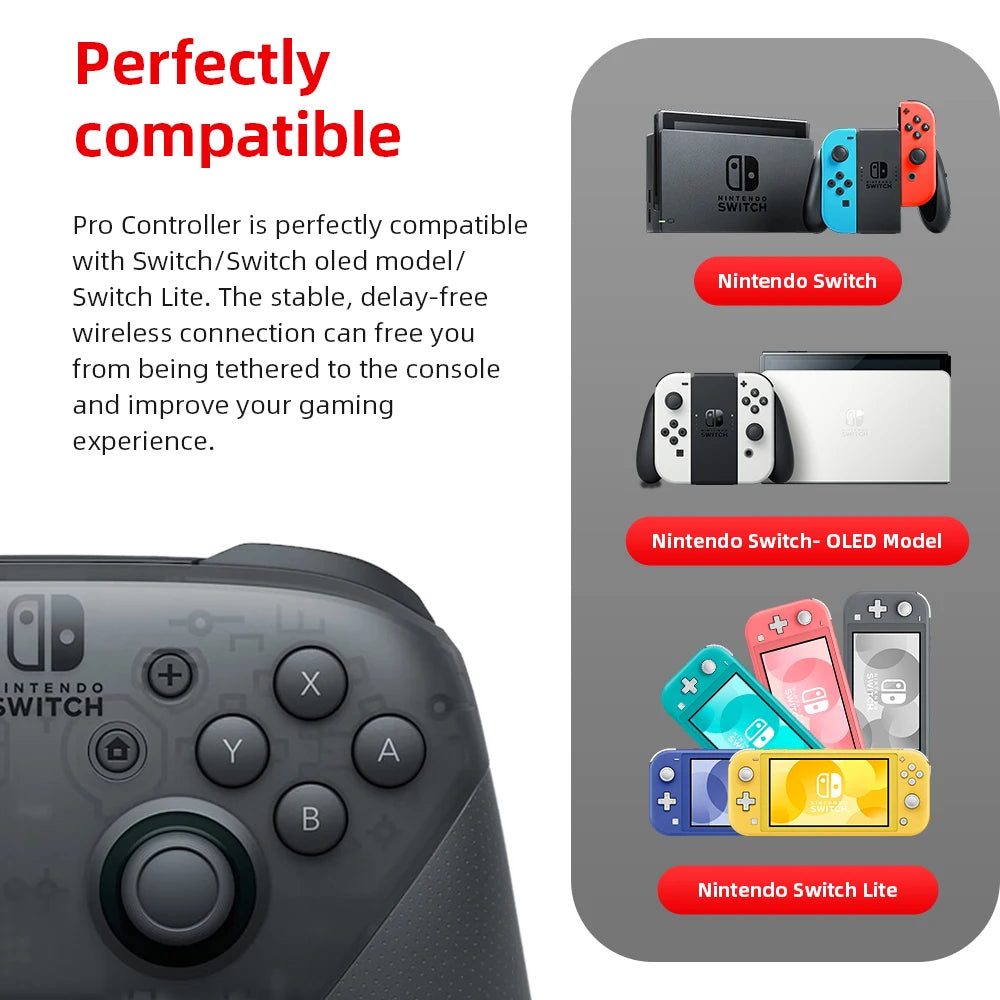 Nintendo Switch Pro Controller Bluetooth 3.0 and Build in NFC Wireless Game Controller motion controls HD rumble Amiibo