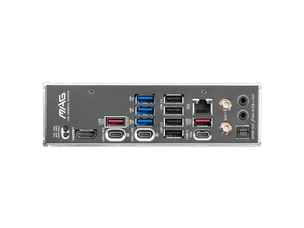MSI MAG X870E TOMAHAWK WIFI Motherboard, ATX - Supports AMD Ryzen 9000 / 8000 / 7000 Processors, AM5 - 80A SPS VRM, DDR5 Memory Boost 8400+ MT/s (OC), PCIe 5.0 x16, M.2 Gen5, Wi-Fi 7, 5G LAN