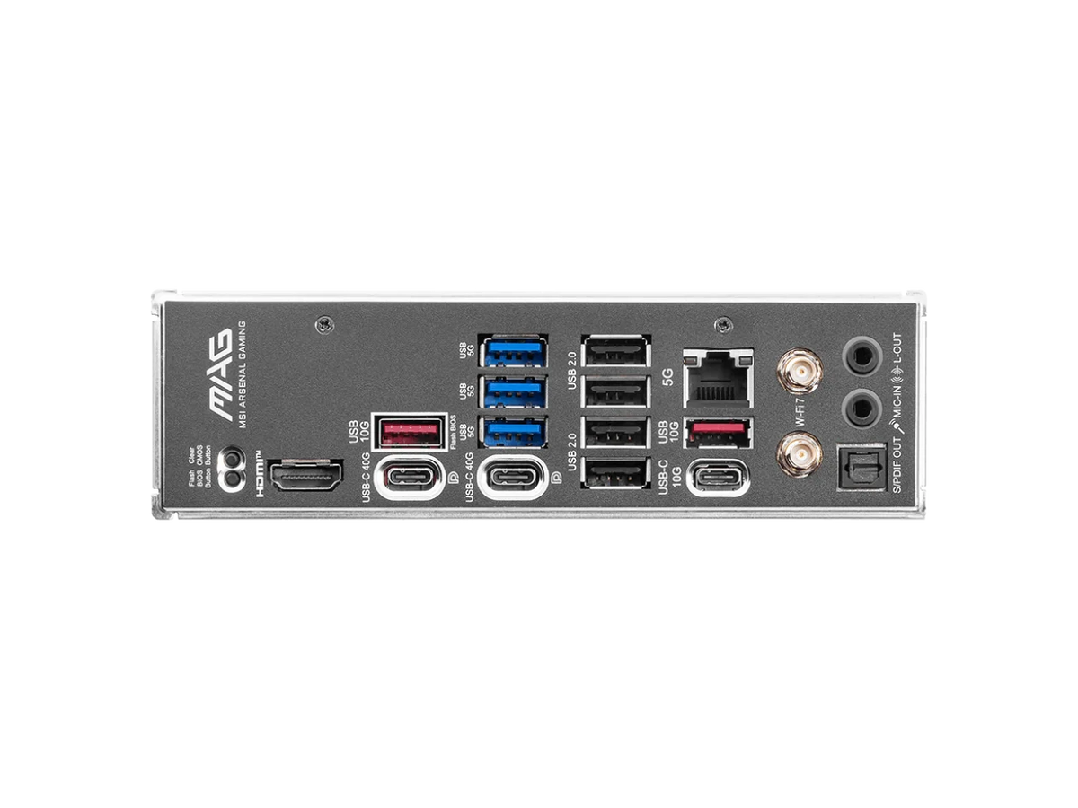 MSI MAG X870E TOMAHAWK WIFI Motherboard, ATX - Supports AMD Ryzen 9000 / 8000 / 7000 Processors, AM5 - 80A SPS VRM, DDR5 Memory Boost 8400+ MT/s (OC), PCIe 5.0 x16, M.2 Gen5, Wi-Fi 7, 5G LAN
