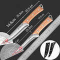 Professional forging bone removal and slicing knife set, kitchen knife with wooden handle, meat cutting knife with blade sheath
