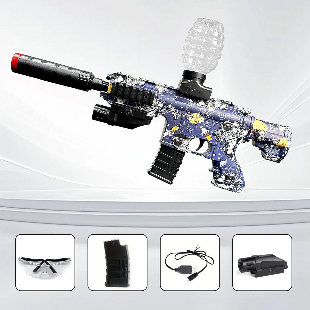 Set Electric Splatter Blaster Toy, Outdoor Team Games, Christmas, Halloween, Birthday, New Year Gift for Ages 14+
