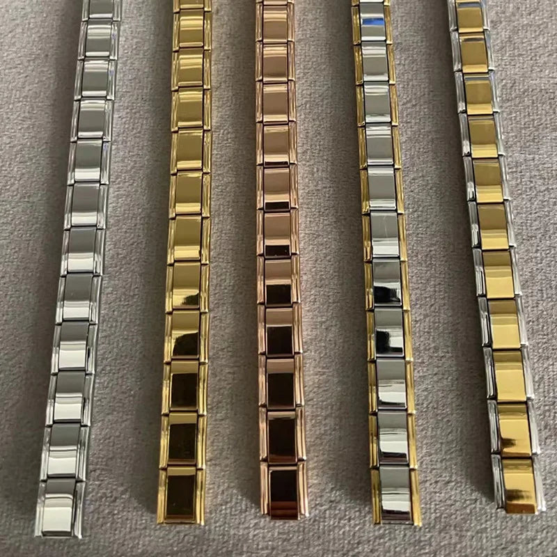 20pcs Wholesale Charms Italian Stainless Steel 9mm Colorful Style Elastic Bracelet Woman Men DIY Making Gift Bulk Dropshipping