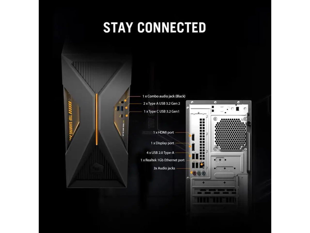 Asus T500MVMS564T TUF Gaming T500 Gaming Desktop - Intel Core i5-13420H - NVIDIA GeForce RTX 5060 Ti - 16GB/1TB