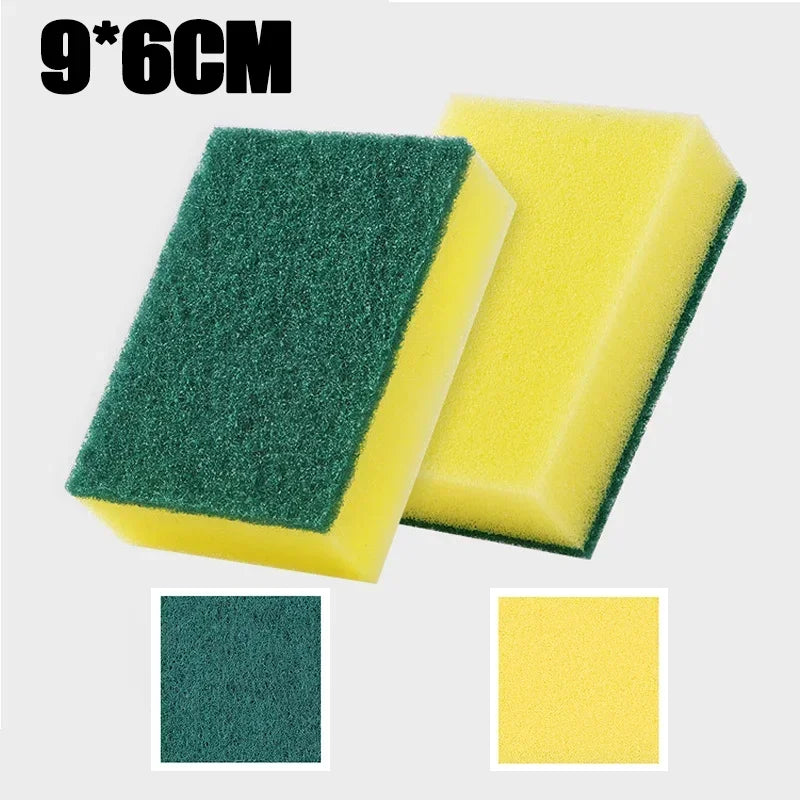 10-60Pcs Highly Absorbent Double-sided Sponges Nano Emery Magic Clean Pot Rust Stains Sponge Cleaning Brush Car Detailing Tools