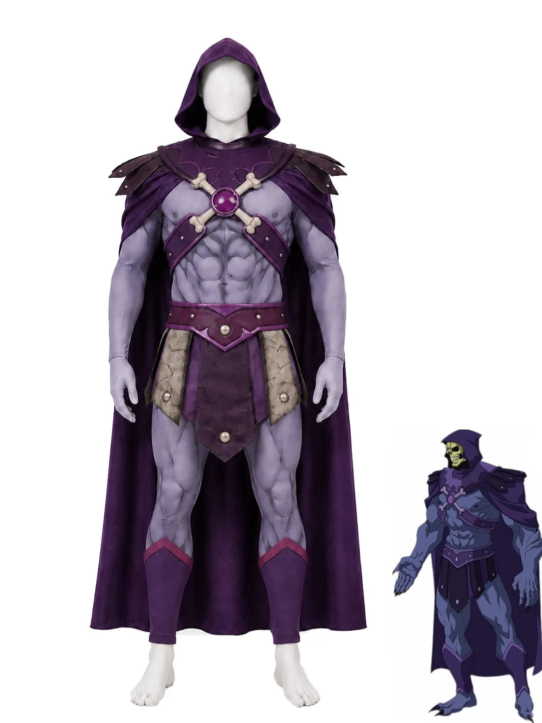 Skeletor cosplay costume He-Man universe version Classic full set Halloween role play