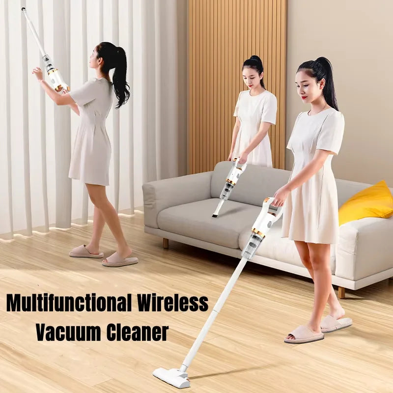 8500Pa High Power Handheld Wireless Vacuum Cleaner 120W Portable Household And Car Dual Use Dust Cleaning Machine With Brush