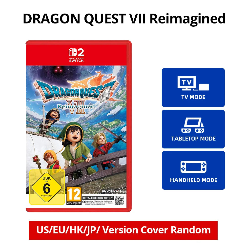 Nintendo Switch Game Deals - DRAGON QUEST 7 VII Reimagined - Original Physical Game Card for NS1/NS2