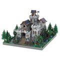 New 10003Pcs Moc European Medieval Street View Black Falc Castle  Model Diy Creative Ideas Toys Birthday Gifts Custom Puzzles