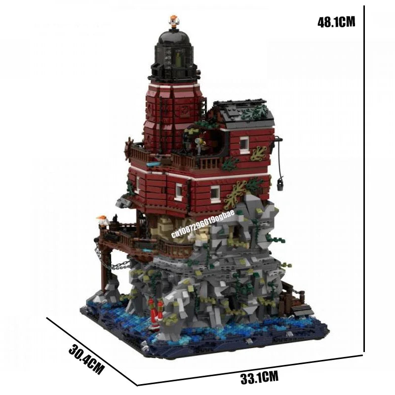 NEW City Hot Selling Street View Moc Lighthouse Astronomer Planetarium model DIY creative ideas Child Toy Assembly Puzzle Gift