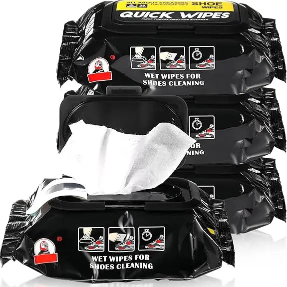 12/30/80pcs Disposable Shoe Wipes Portable Shoe Cleaners Travel Sneaker Wet Wipes Quick Cleaning White Shoes Artifact Polishing