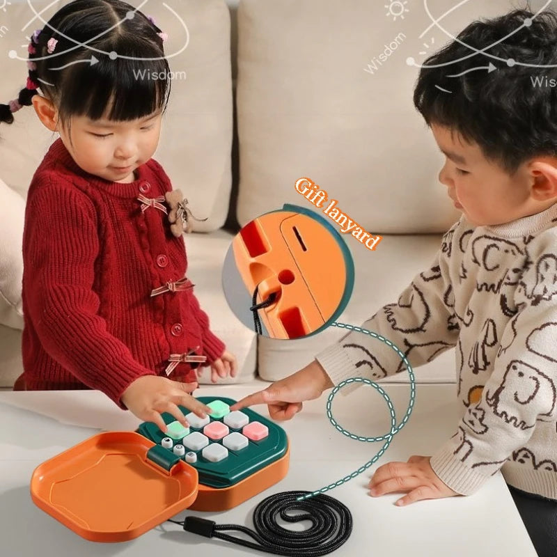 لوح لعبة إكس-أو (Tic-Tac-Toe) متعدد الوظائف، ألعاب إلكترونية، أحجية مونتيسوري، لعبة طاولة، مجموعة شطرنج، محمولة للأطفال والكبار
