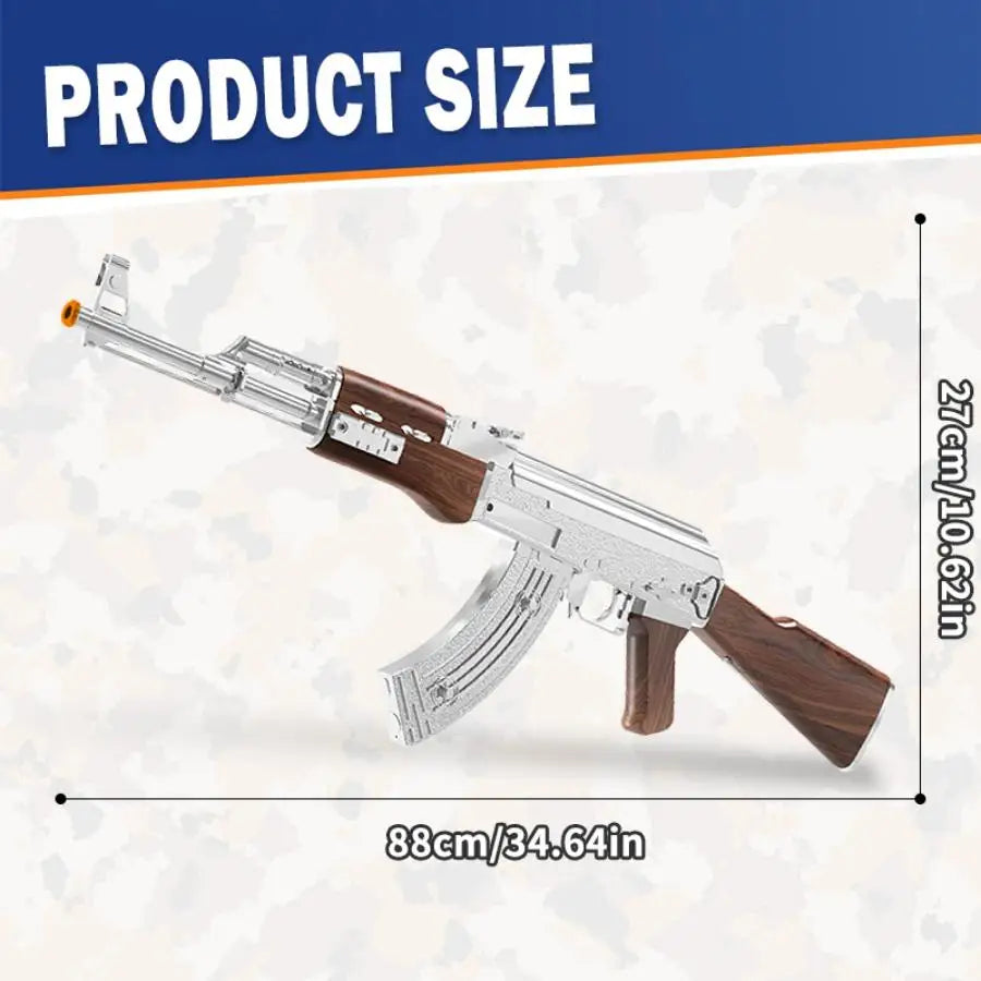 Nice Goldden Silvery Toy Gun, Electric Gel Ball Blaster/Foam Blaster, Modes Automatic & Safe Splatter Gel Ball Blaster,Cos Play