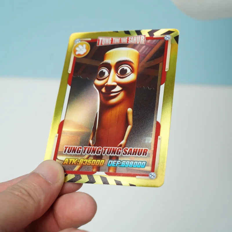 Italian Brainrot Trading Cards Tung Tung Tung Sahur Tralalero Tralala Collection Card Game Collectible Cards Toy Christmas Gifts