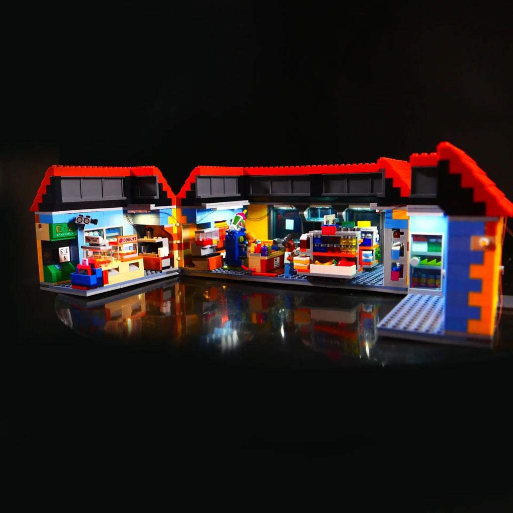 LED Lighting Kit Building 71016 Compatible 16004 Kwik-E-Mart (Only the Lights)