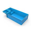 Customized Family House Prefab Modular Pools Overflower Large Big Outdoor Fiberglass Inground Swimming Pool