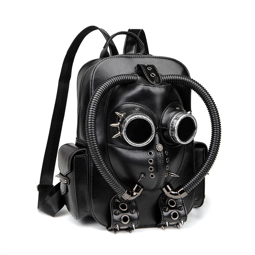 Halloween Punk Large Capacity Backpack Creative Niche Handbag Gothic Style Bookbag Heavy Industry Creative Computer Handbag
