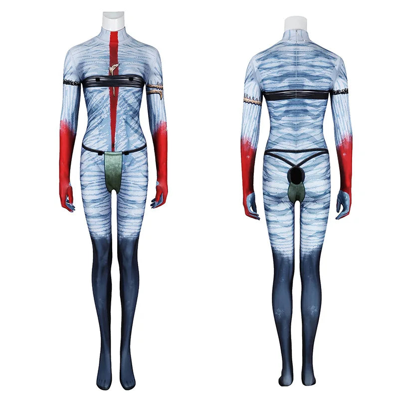 Avatar of Fire Ash Cosplay Varang Costume for Women Jumpsuit Headgear Tails Roleplay Outfits Halloween Carnival Disguise Suit
