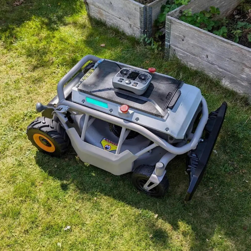 Customized Remote-Control Robotic Lawn Mower with Sensor Slope Control S1 2WD 21'' Battery Suitable for Farm Lawns