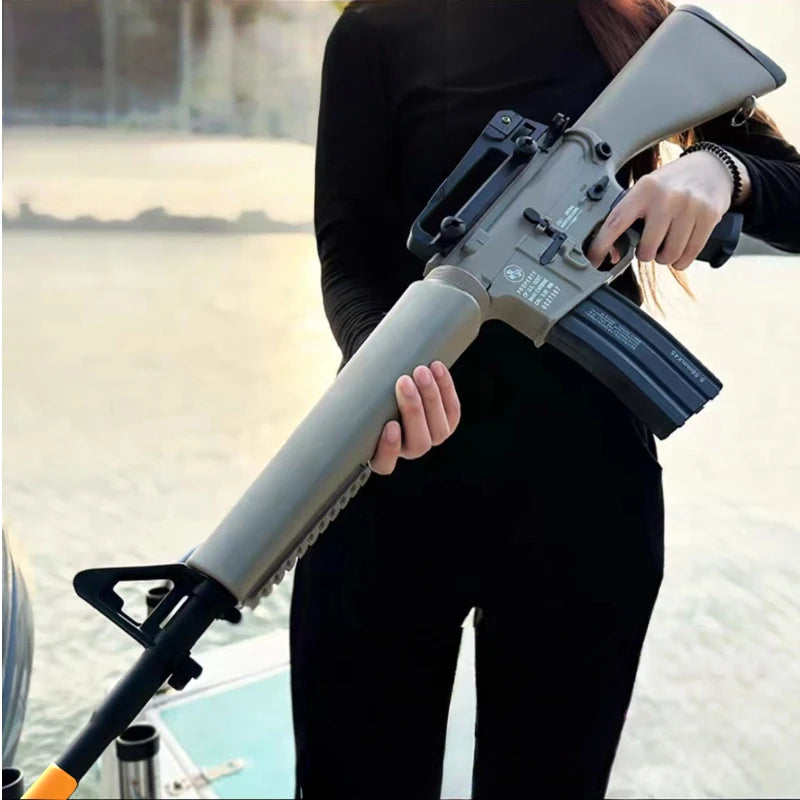 M16 Gel Water Ball Blaster，for Outdoor Activities Game Party.2MODE:Hand Movement And Electric Full Auto