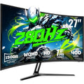 USA Stock 27 Inch 280Hz Curved Gaming Monitor WQHD 280Hz HD 400Hz Dual Mode 1500R HDR400 135% sRGB 5000:1 PIP PBP OD 1ms AI